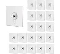 30 Pcs Drill Free Adhesive Hooks,Picture Hangers Without Nails, Nail Free Wall Hangers, Wall Hooks Adhesive for Hanging for Kitchen, Bathroom, Home