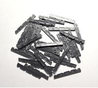 30 pcs Electric Bass Nuts for 4 String Bass Plastic 43 x 3.4 x 5.3-4.3 Black