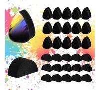 30 pcs Face Paint Sponges for Kids and Adults Face Painting, Droplets Makeup Paint Sponges, Black Sponge for Adults Art Work and Body Paintings Tear Drop Halloween Christmas