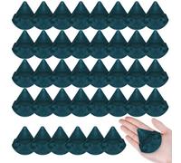 30 Pcs Face Soft Makeup Sponge Triangle Powder Puffs Blackish Green