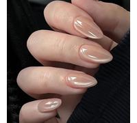 30 Pcs Fake Claws Red Brown Collection Rhinestone Artwork Comfort Fit Party Wedding Instagrammable Press Nails