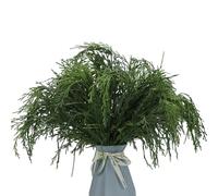 30 Pcs Faux Cypress Stems, 14 Inch Artificial Pine Branches Christmas Foliage Tree Picks Cedar Sprigs Greenery Twigs for Holiday Wreath Festive Garland Vase Filler DIY Crafts Home Decor (Green)