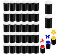 30 Pcs Finger Sponge Daubers Finger Face Paint Sponges Ergonomic Face Painting Sponges Drawing Foam Brush Paint Tools for Painting Stamping Ink Crafts Card Making