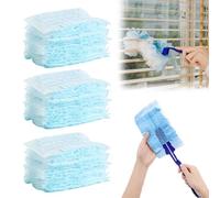 30 PCS Flash Dust Magnet, Blue Dust Magnet Refills, Disposable Electrostatic Duster for Cleaning, Lock Away Dust, Dirt And Hair for Home & Car Cleaning with 1 Handle