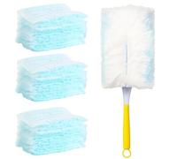 30 PCS Flash Dust Magnet, Flash Dust Magnet Refills,Disposable Duster Heads With 1 Handle, Duster Refill for Cleaning Dustt Dirt Hair,Strong Electrostatic Dust Removal For Home Car Cleaning,Office Use