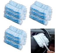 30 PCS Flash Dust Magnet, Fluffy Duster Refills Replacement Heads With Handle, Electrostatic Disposable Duster, Multi Surface Cleaning Tool For Furniture Blinds Car Home Cleaning Supplies
