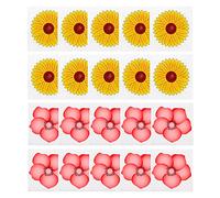 30 PCS Flies & Bug Window Fly Trap, Floral Pattern Design Sticky Fly Catcher for Indoor Houseflies Fly Gnat, Nontoxic and Pesticide-Free