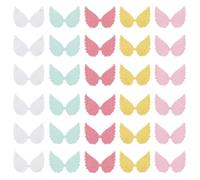 30 PCS Glitter Angel Wings Applique Multicolour Mini Patches Fabric Craft for Decorating Clothes Jeans Bags DIY Crafts Hair Accessories