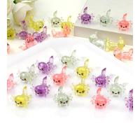 30 Pcs Glitter Mini Axolotls, Glow in The Dark, Colorful Little Axolotls Figurines for Garden Landscape DIY Decor Sculpture
