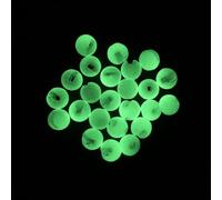 30 Pcs Glow in The Dark Slotted Tungsten Beads Luminous White Fly Tying Materials 3 (4MM)