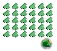 30 PCS Greenhouse Clamps 11mm, Durable Garden Hoops Clips for Netting, Plant Support Clips, Reusable Plastic Clamps for Securing Greenhouse Film and Shade Netting