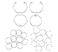 30 Pcs GU10 MR16 Retaining Spring Rings Clasp Clips φ50mm Diameter Bulb Retainer Clip Clasp, Lamp Retaining Spring Rings for Most LED Spot Light Recessed Downlights Halogen Bulb,ect (2 Styles)