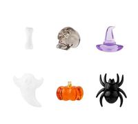 30 Pcs Halloween Vase Filler, Mini Acrylic Pumpkin Ghost Skull Spider Witch Hats Gems for Centerpieces Table Decorations, Halloween Sensory Bin Filler for DIY Crafts
