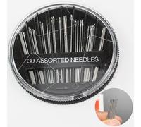 30 Pcs Hand Sewing Needles,Handle Sewing Needle Set,Embroidery Needles Suitable,Sewing Accessories with Box,Assorted Size Embroidery Needles Suitable for DIY Needlework Normal