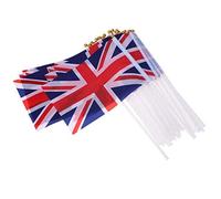 30 Pcs Handheld Mini Flag Great Britain Stick Flag, blue, f22