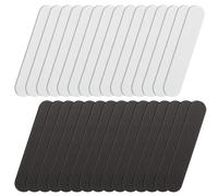 30 Pcs Hat Size Reducer Insert, Adjustable Padding Strips, Hat Inserts to Make Smaller to Make Fit Self Adhesive Resizer Foam Tape for Hats, Caps and Helmets Fit for Men Women, Black & White