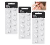 30 Pcs Hearing Aid Domes for Oticon, 10 Mm Hearing Aid Accessories Replacement Compatible with Oticon Minifit Double Vent Bass Domes