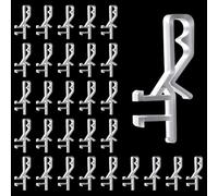 30 PCS Hidden Channel Valance Clips for Blinds, Transparent PC Blind Clips for Valance, Clip in Blinds for Windows, Blind ValanceClips Replacement