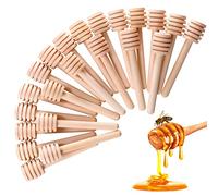 30 Pcs Honey Dipper Sticks, 3 inch Mini Wooden Honeycomb Stick, Small Honey Spoons Stirrer Stick for Honey Jar Dispense Drizzle Honey and Wedding Party Favors Gift