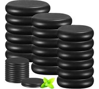 30 Pcs Hot Stones for Massage Set Hot Rocks Basalt Massage Stone Natural Lava Warmer Rock for Spa Relaxing Healing Pain Relief, 4 Sizes