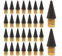 30 Pcs Inkless Pencil Replaceable Refill, Infinite Pencil Replaceable Refill Nib, Graphite Nib Metal Inkless Eternal Pencil Head, Everlasting Pencils Replacement Head for Writing Drawing Office School