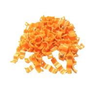 30 Pcs Inner 2.7/ 3/4/4.5/5Mm Canary Clip Ring Bird Pigeon Parrot Leg Rings Small Birds Foot Rings With Number Bird Clip Ring,Orange,4.5mm