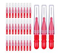 30 Pcs Interdental Brushes, Tooth Picks Floss Sticks Flossing Brushes for Teeth, Soft Interdental Brushes Mini Tooth Cleaning Tool for Cleaning Gaps Between Teeth