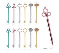30 Pcs Key Shape Pens, Small Pen 15 cm Cute Pens In 3 Different Vintage Designs, Retro Key Shaped Neutral Pen, Ink Rollerball Cool Pen, Writing Pens For Teachers To Give To Students