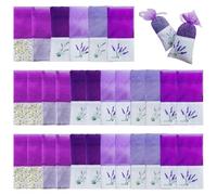 30 Pcs Lavender Bags Empty For Wardrobes, Muslin Empty Sachets Bag For Potpourri, Natural Fresheners For Closet, Drawers Storage Repellents Scented Pouches For Aromatic For Car Cupboard Shoes