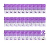 30 Pcs lavender bags empty, Lavender Bags, Empty Drawstring Sachets for DIY, Wardrobe Freshener, Jewelry Storage, Travel Companion, 7x16.5x30 cm