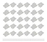 30 PCS Light Strip Clips Waterproof LED Strip Mounting Clips Holder, Strip Light Mounting Brackets, with Screws fit 5mm to 6mm Silicone LED Strip Lighting(Translucent)