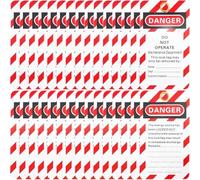 30 Pcs Lockout Tagout Tags Danger Do Not Operate Safety Warning Front/back Label for Lock Out, Out of Service, Electrical Equipment Repair