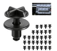 30 PCS LR024316 Battery Cover Clips, Cowl Panel Retainer Plastic Clips for Land Rover Range Rover Discovery Evoque Accessory Durable Nylon 9mm Hole Air Intake Trim Fasteners, Black