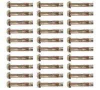 30 Pcs M10 x 80 mm Expansion Screw Bolts, Hex Nut Sleeve Concrete Anchor Bolts for Brick Cavity Wall Fixings, Heavy Duty Masonry Anchor Bolt Carbon Steel