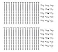 30 Pcs M4 Door Handle Screws, Through Bolts for Door Handles, Door Handle Screw Connecting Bolts & Sleeves for Connection Of Door Handles and The Installation of Tables and Chairs