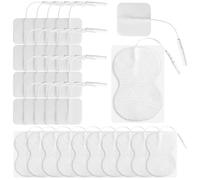 30 PCS Machine Pads Set Compatible with TENS,Unit Replacement Pads,Universal Self-Adhesive Electrode Pads Safe and Reliable Reusable Self-Adhesive and Durable for Optimal Performance(5 * 5cm/6 * 9cm)