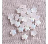 30 Pcs Matte White 8mm Small Star Shape Crystal Lampwork Glass Loose Beads Lot for Jewelry Making DIY Jewelry Findings Beading Supplies,Beading and Making,Beads and Bead Assortments