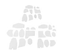 30 Pcs Memory Bear Template Ruler Set, Bear Sewing Patterns Template for Beginners, Acrylic Craft Kit to Preserve Loved Ones' Clothing and Childhood Memories