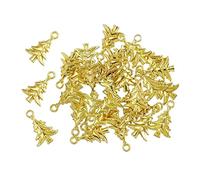30 Pcs Metal Mini Christmas Tree Pendant Decoration Hanging Ornament Home Decor Festive Party Tree Door Christmas Hanging Decorations Supplies Hanging Decoration Pendant