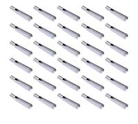 30 Pcs Mini Snap Links Thread Clip Self Locking Metal Clevis Clips Fixing Wing for Remote Control Model Electric Plane Airplanes Set (M2 Thread)