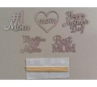 30 pcs Mother's Day Cupcake Topper Happy Mother's Day Pink Party Cake Decorations Cupcake Toppers Picks for Mother's Birthday Party 30pcs (30pcs-Rose-Gold-New-3)