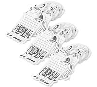 30 Pcs Music Sticky Notes Self Adhesive Music Writing Notepads Funny Musical Notes Message Reminder School Supplies for Teacher Students