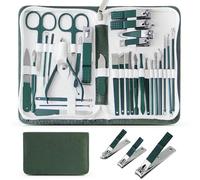 30 pcs Nail Clippers Manicure Tool Set, with Portable Travel Case, Cuticle Nippers Kit