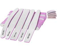 30 Pcs Nail File Professional Set in 5 Shapes, 100/180 Grit Double Sided Emery Board Manicure Tools for Acrylic Natural Nails & Gel Nail Care, Nail Buffer Files Nail Grooming & Styling for Salon