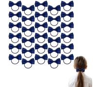 30 Pcs Navy Blue Hair Accessories Set,Hair Bows for Girls,School Girl Hairs Bobbles Bow Ties,Elastic Hairbands and Braids,Kids Toddler Bands Bows,Headband Accessory for Girl Women Braids Ponytail