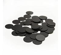 30 pcs NFC Tags NTAG215 Coin Cards Black, Rewritable NTAG215 NFC Card Round 25mm, 504 Bytes Memory RFID Tag, Compatible with TagMo and NFC-Enabled Smartphones