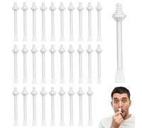 30 Pcs Nose Wax Sticks,Dual-End Nasal Wax Spatulas Strips,2-in-1 Nasal Wax Spatulas,Nose Waxing Sticks for Hair Removal,Dual-End Nasal Wax Spatulas Strips for Nose,Eyebrow,Facial Hair Cleaning(White)
