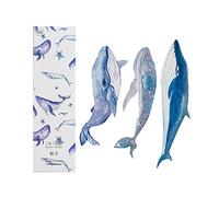 30 Pcs Paper Colorful Whale Bookmarks Teens Boys Girls School Gifts Reading Accessories Note Message Card Coloring Book Markers for Adults Men Women Kids Women Book Lovers