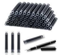 30 pcs Pen Ink Cartridges Pen Ink Refills 3.4 mm Bore Diameter, Refill Size Fits A Wide Range of Fountain Pens