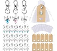 30 Pcs Pendant Keychains Candy Bag Decorations Wedding Anniversary Graduation Gifts Bridal Shower Ornaments Supplies Angel Keychains For Men